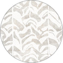 Alfombra moderna crema Leaf Shadow