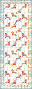Alfombra Colorful Horses para habitación infantil