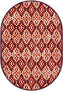 Alfombra Kilim Ikat Terracota