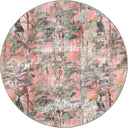 Alfombra Tropical Garden rosa de estampado animal