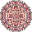 Alfombra clásica con borde Fuchsia Garden