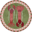 Alfombra de estampado animal Red Lobsters