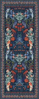 Alfombra de estampado animal azul marino Confidant Garden