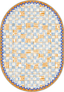 Alfombra infantil Mosaic azul