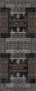 Oba Black Kilim Rug
