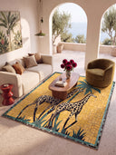 Alfombra de estampado animal Giraffe Garden