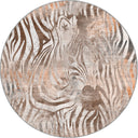 Alfombra moderna de estampado animal beige Harmony of Lines