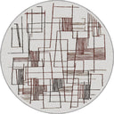 Projection Cream Geometric Modern Rug