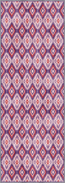Alfombra Kilim Rosa Ikat