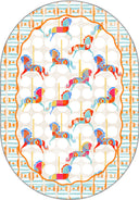 Alfombra Colorful Horses para habitación infantil