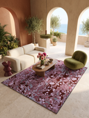 Alfombra moderna fucsia Lichen
