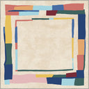 Carnival Geometric Bordered Rug
