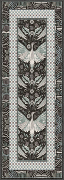Alfombra de estampado animal gris antracita Stork