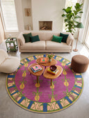 Alfombra floral rosa Talisman