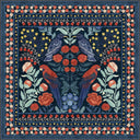 Alfombra de estampado animal azul marino Confidant Garden
