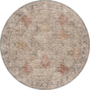 Alfombra vintage beige Ancient Sunburst