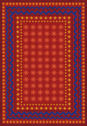 Alfombra infantil Carnival roja