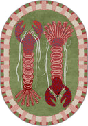Alfombra de estampado animal Red Lobsters