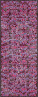 Alfombra moderna de estampado animal rosa Monark