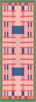 Alfombra geométrica rosa Intersection