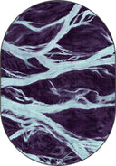 Flow Purple Modern Rug