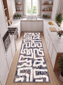 Alfombra moderna crema Path
