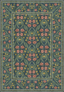 Alfombra floral verde Royal Garden
