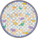 Mosaic Dinosaur Kids Room Rug