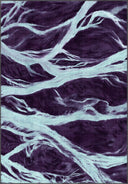 Alfombra moderna morada Flow