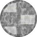 Linear Rhythms Black and White Geometric Rug