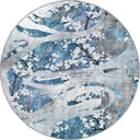 Alfombra floral azul Cherry Blossom Dance