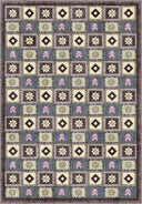 Alfombra Colorful Motifs Antracita Kilim