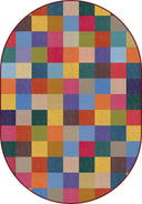 Alfombra moderna Rainbow Checkerboard
