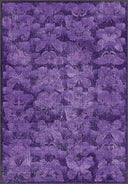 Alfombra moderna morada de estampado animal Monark