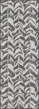 Alfombra moderna Leaf Shadow antracita