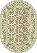 Alfombra floral crema Royal Garden