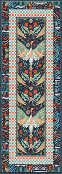 Alfombra de estampado animal multicolor Stork
