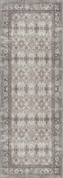 Alfombra clásica Memoir gris con borde