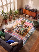 Harmony Multicolor Geometric Rug
