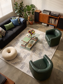 Alfombra moderna gris Linen