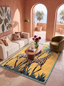 Alfombra de estampado animal Giraffe Garden