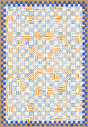 Alfombra infantil Mosaic azul