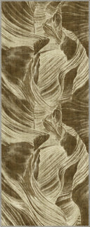 Alfombra moderna amarilla Layers