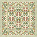 Alfombra floral crema Royal Garden
