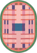 Alfombra geométrica rosa Intersection