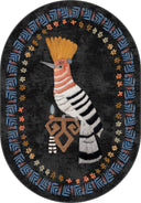 Alfombra de estampado animal Hoopoe Bird