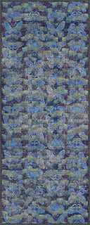 Alfombra moderna de estampado animal azul Monark