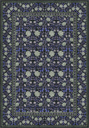 Alfombra clásica floral morada Mirrored Rose