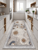 Alfombra moderna con borde gris Ringed Agate