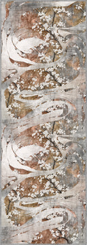 Alfombra floral mostaza Cherry Blossom Dance